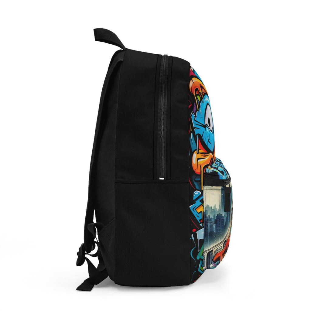 Graffiti Subway Train Backpack – Urban Street Art Style Bag