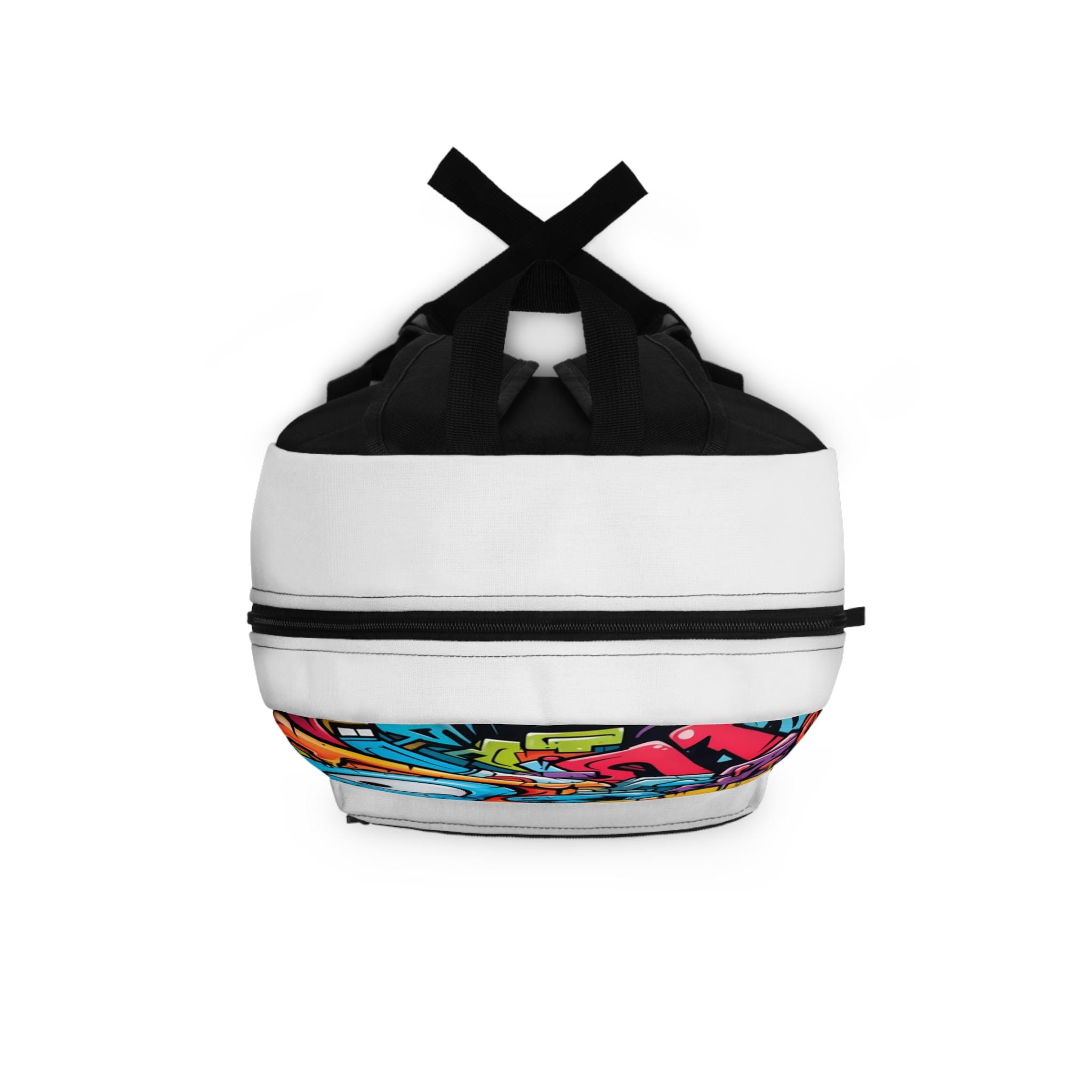Graffiti Backpack: Colorful Hip Hop Street Art Design