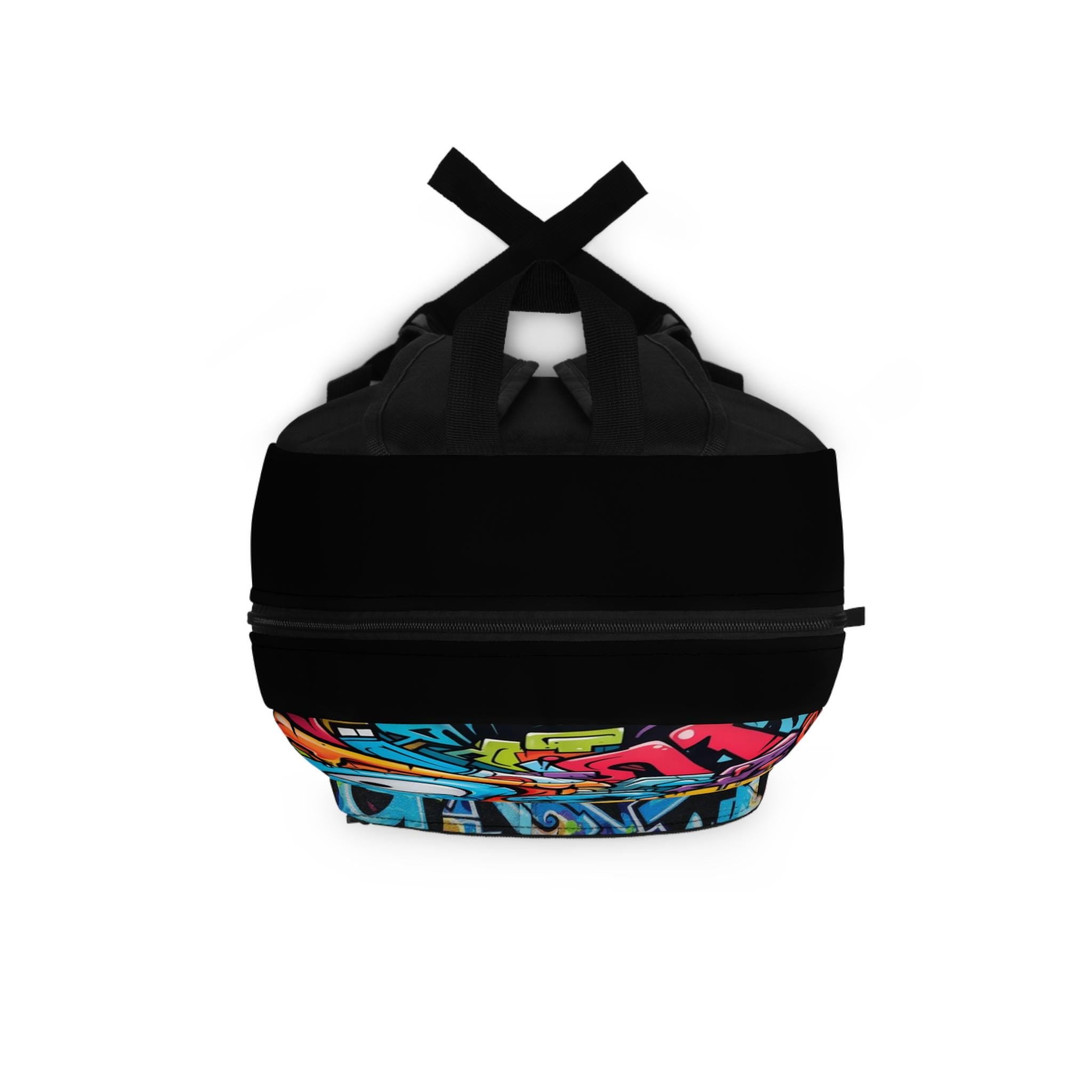Graffiti Subway Train Backpack – Urban Street Art Style Bag