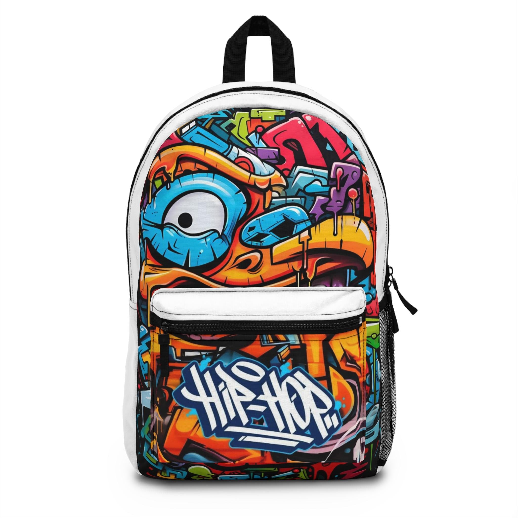 Graffiti Backpack: Colorful Hip Hop Street Art Design